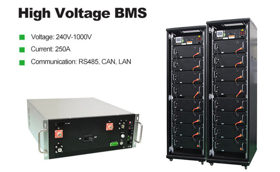 에너지 저장 시스템에 대한 lLFP/NMC/LTO 배터리 팩 250A 4U 배터리 관리 시스템을 위한 GCE 고전압 BMS