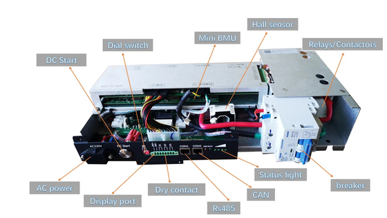 lifepo4 건전지 팩 UPS 베스를 위한 60S 50A 마스터·슬레이브 BMS 리튬 배터리 관리 시스템 192V BMS