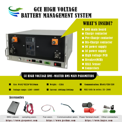 160S512V 400A 고전압 BMS 리?? BMS 배터리 관리 시스템 BMS BESS UPS용 태양 LiFePo4 리?? 배터리 ESS