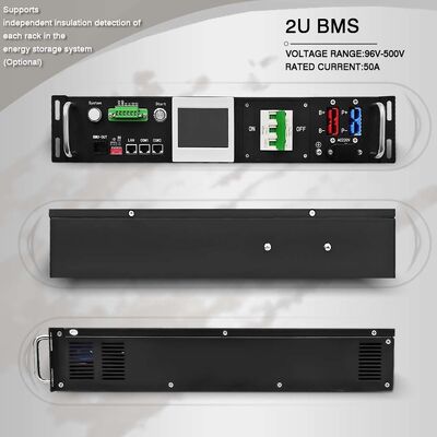 고전압 슬레이브 BMU 2U 19인치 랙 셀 모니터링 장치 LiFePO4 BESS ESS CAN RS485 액티브 패시브 밸런스 BMS