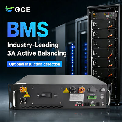 태양광 PV 저장, UPS 백업 및 마이크로그리드용 3U 고전압 랙 BMS 176S 563.2V 125A – 병렬 운전 지원, 외부 HMI, RS485/CAN/이더넷, CE 인증