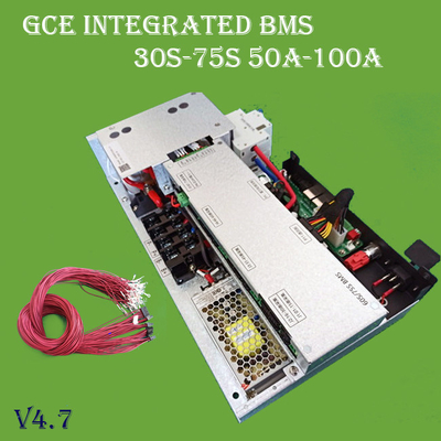 65S-75S 100A HV Bms 배터리 관리 시스템 이중 전원 공급 수동 균형