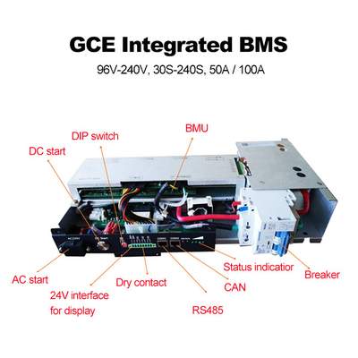 75S UPS 통합 BMS, 240V 50A 마스터 슬레이브 BMS